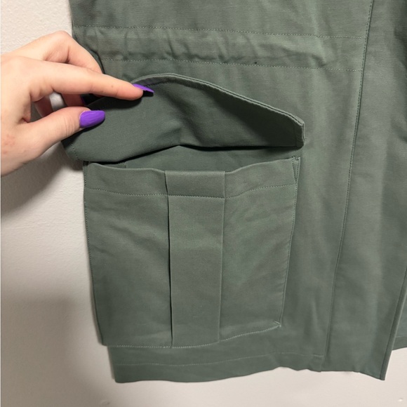 Nordstrom Cotton Utility Vest In Green Duck - Picture 4 of 10